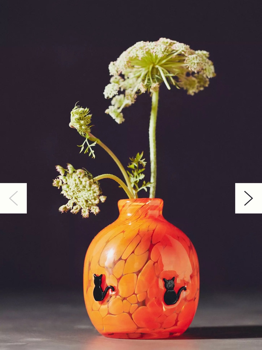 Anthropologie - Icon Pressed Glass Cat Bud Vase